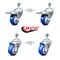 Service Caster 3 Inch Blue Polyurethane Wheel Swivel 1/2 Inch Stem Caster Total Lock Brake, 2PK SCC-TSTTL20S314-PPUB-BLUE-121315-2S2 - alternate 5